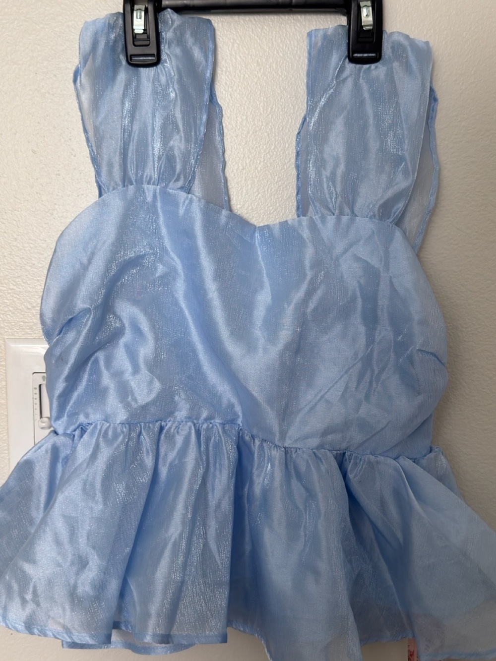 SHEIN Pale Blue Satin Slip Cami